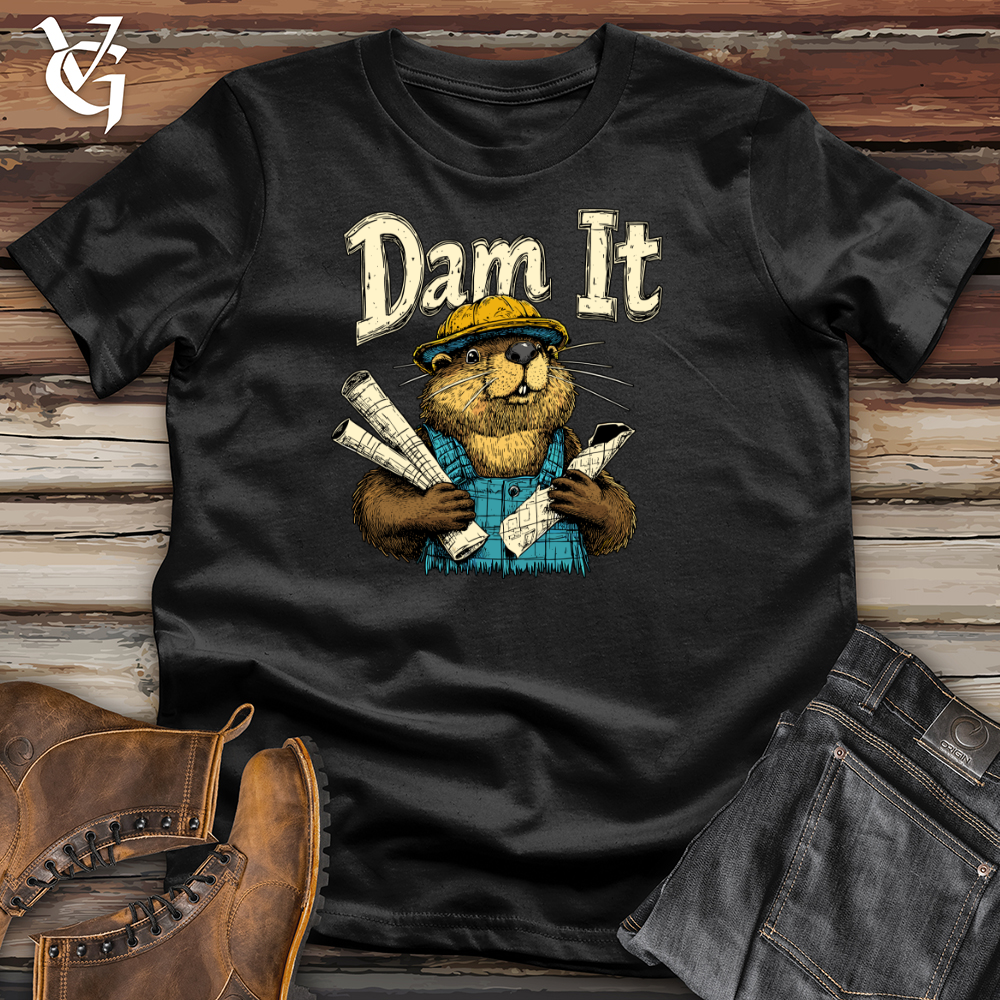 Viking Goods Dam It Beaver Tee Black / L