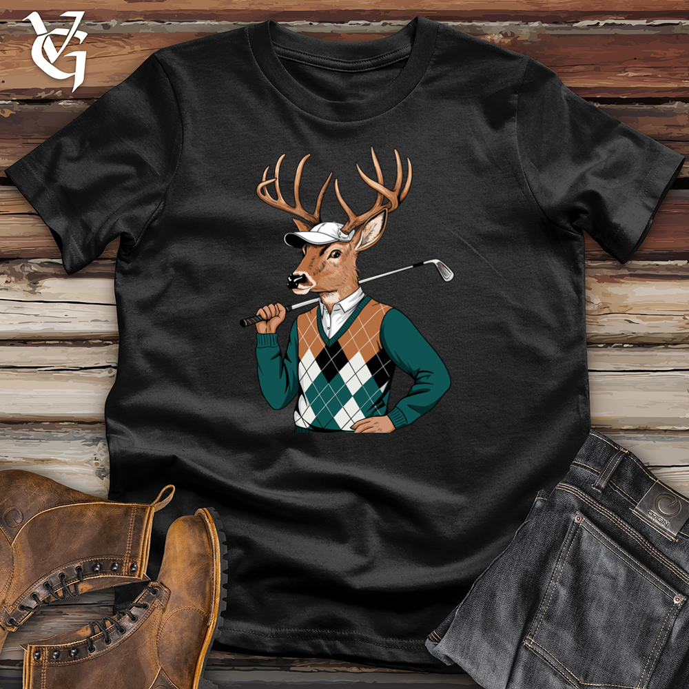 Viking Goods Deer Golf Softstyle Tee Black / L
