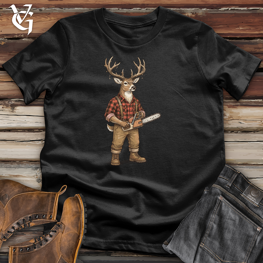Viking Goods Deer Lumberjack Tee Black / L