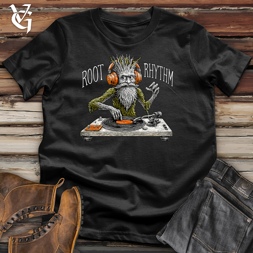 Viking Goods DJ Root Rhythm Softstyle Tee Black / L