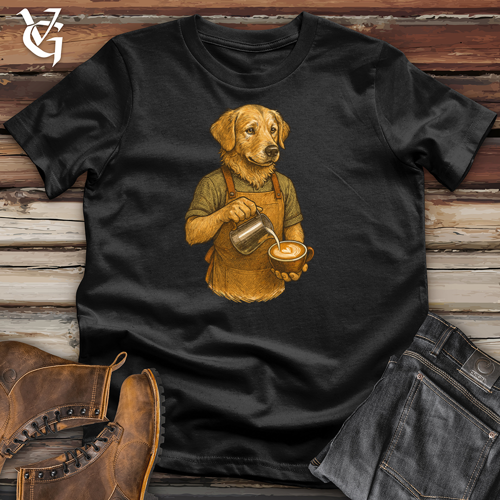 Viking Goods Doggy Barista Tee Black / L
