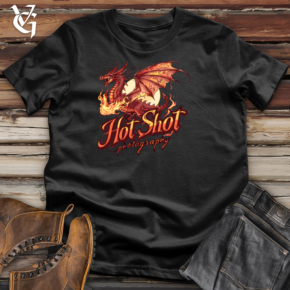 Viking Goods Dragon Flame Artistry Cotton Tee Black / L