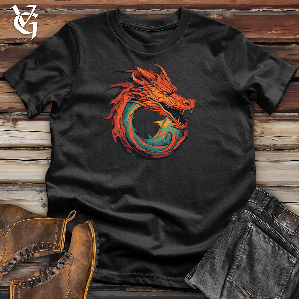 Viking Goods Dragon Whirlwind Fury Cotton Tee Black / L