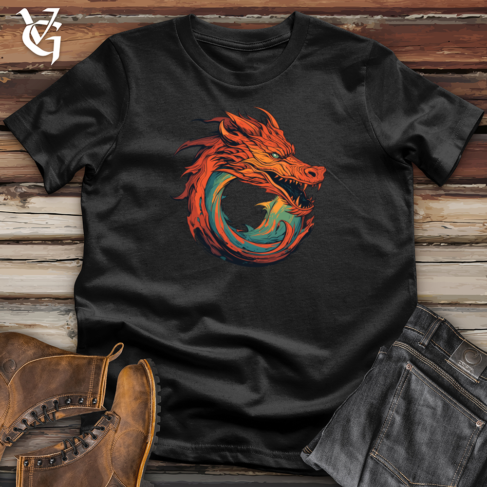 Viking Goods Dragon Whirlwind Fury Softstyle Tee Navy / L