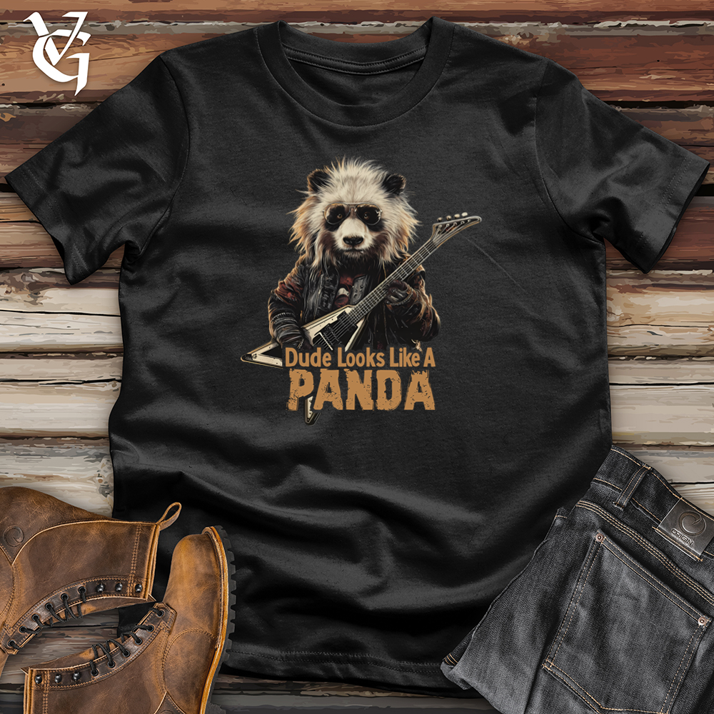 Viking Goods Dude Looks Like A Panda Softstyle Tee Black / L