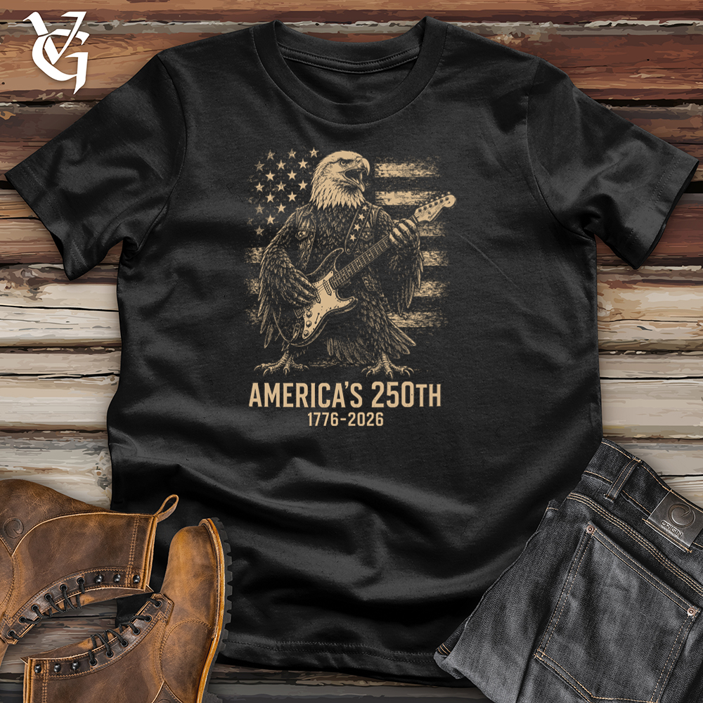 Viking Goods Eagle American Rock Softstyle Tee Black / L