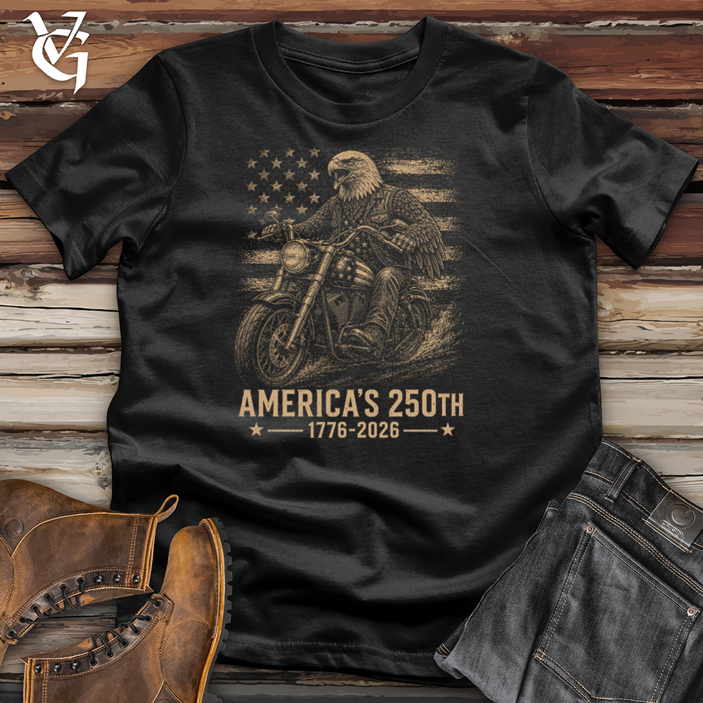 Viking Goods Eagle Riding Motorcycle A250 Softstyle Tee Black / L