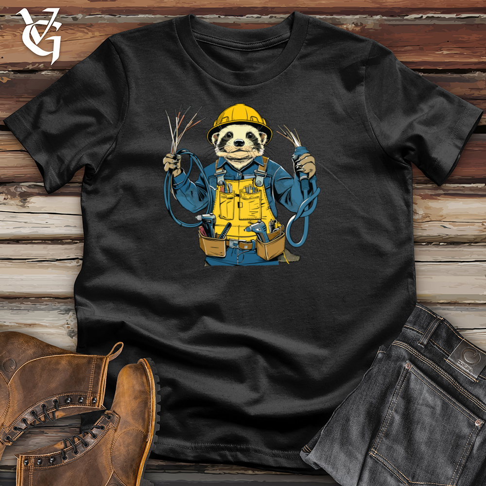 Viking Goods Electrifying Ferret Fixer Cotton Tee Black / L