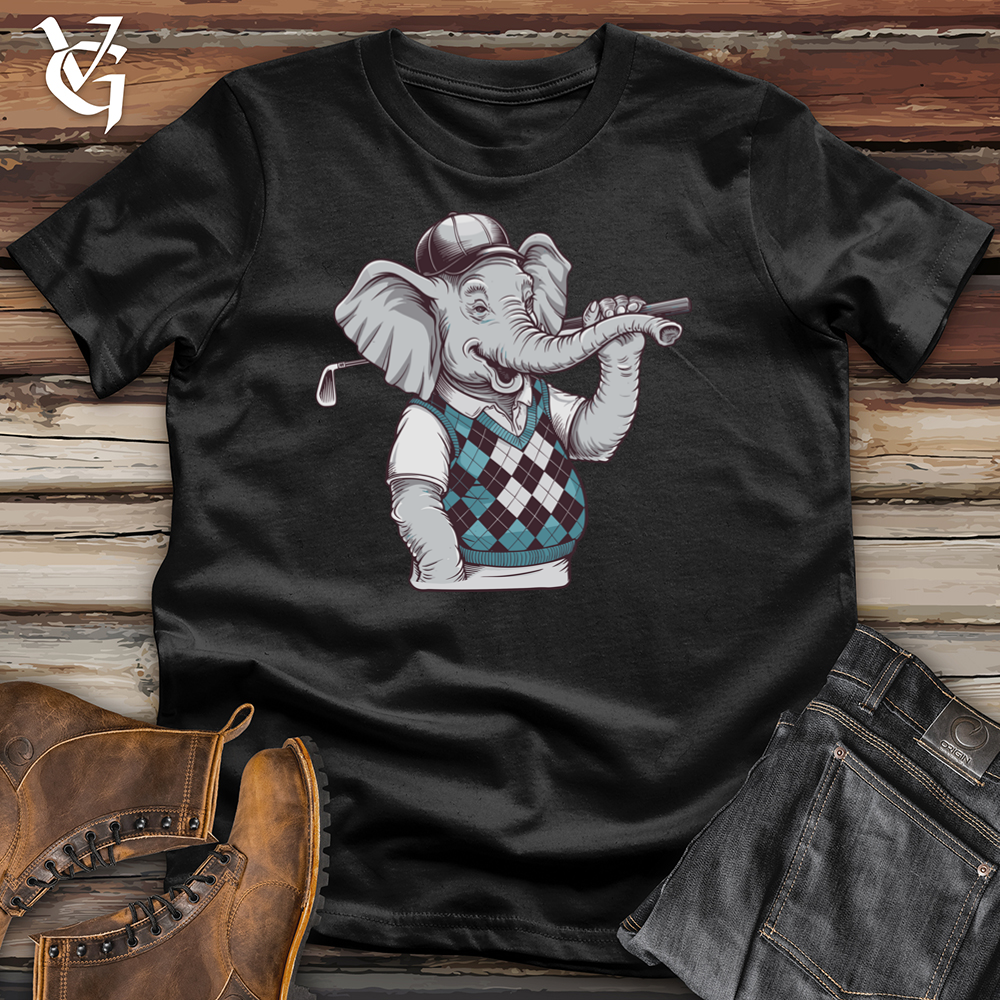 Viking Goods Elephant Golf Softstyle Tee Black / L