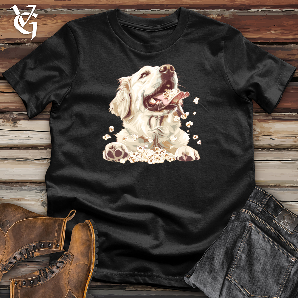 Viking Goods English Retriever Eating Popcorn Softstyle Tee Black / L