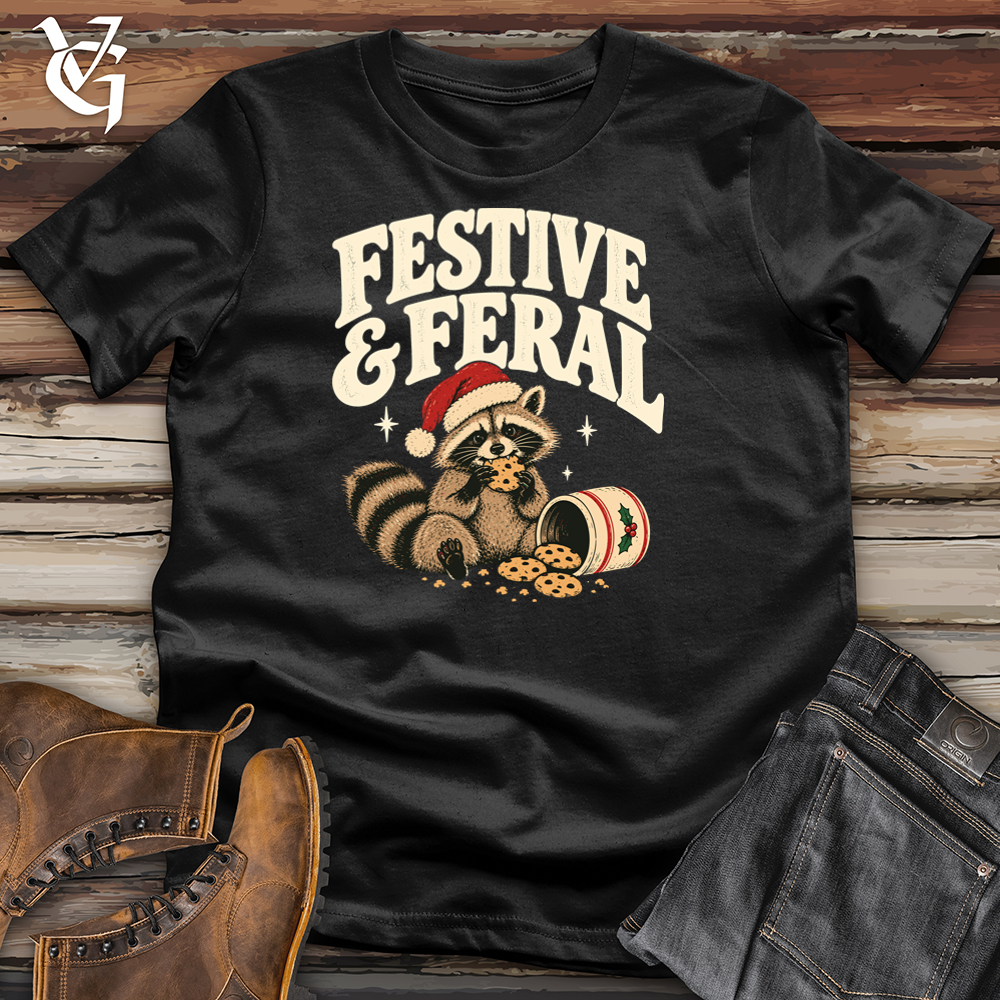 Viking Goods Festive and Feral Tee Black / L