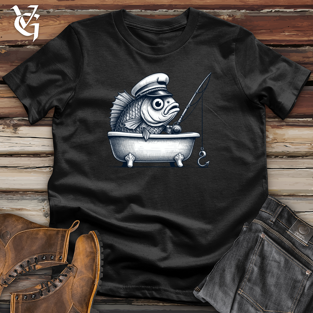 Viking Goods Fish Catching Fish Softstyle Tee Black / L