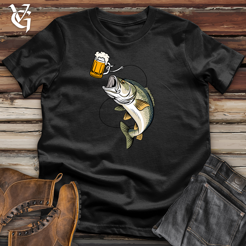 Viking Goods Fish Happy Hour Softstyle Tee Black / L