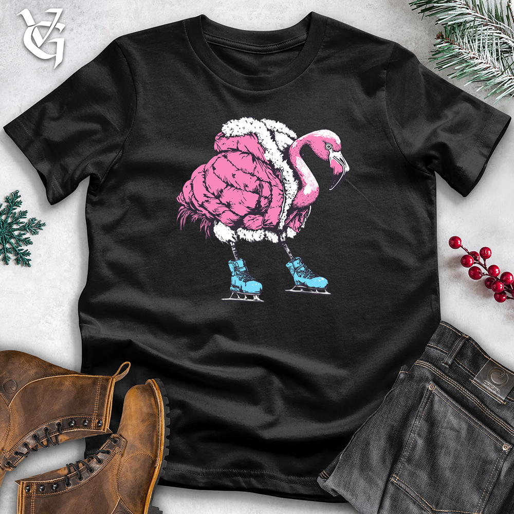 Viking Goods Flamingo Skates Softstyle Tee Black / L