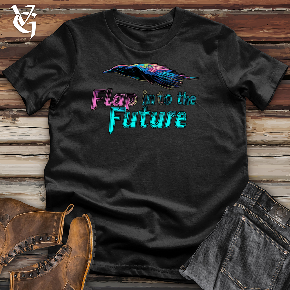 Viking Goods Flap Into The Future Softstyle Tee Black / L
