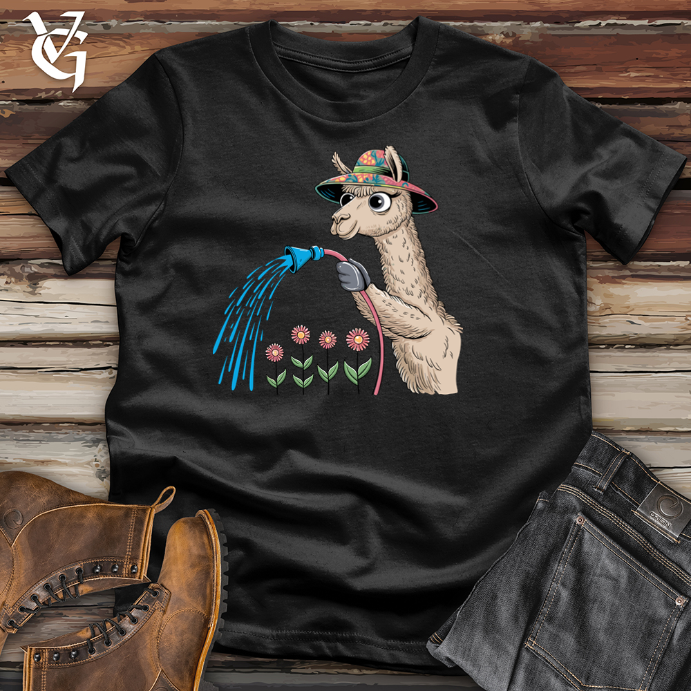Viking Goods Floral Care Softstyle Tee Black / L