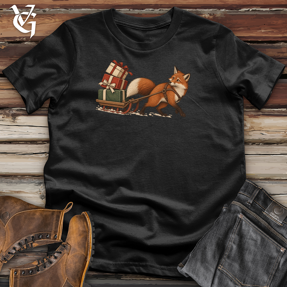 Viking Goods Fox Pulling Gifts Tee Black / L