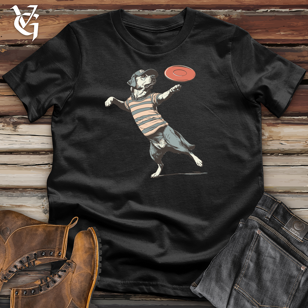 Viking Goods Frisbee Dog Softstyle Tee Black / L