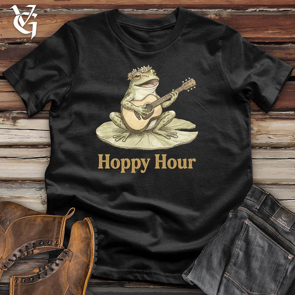 Viking Goods Frog Hoppy Hour Tee Black / L