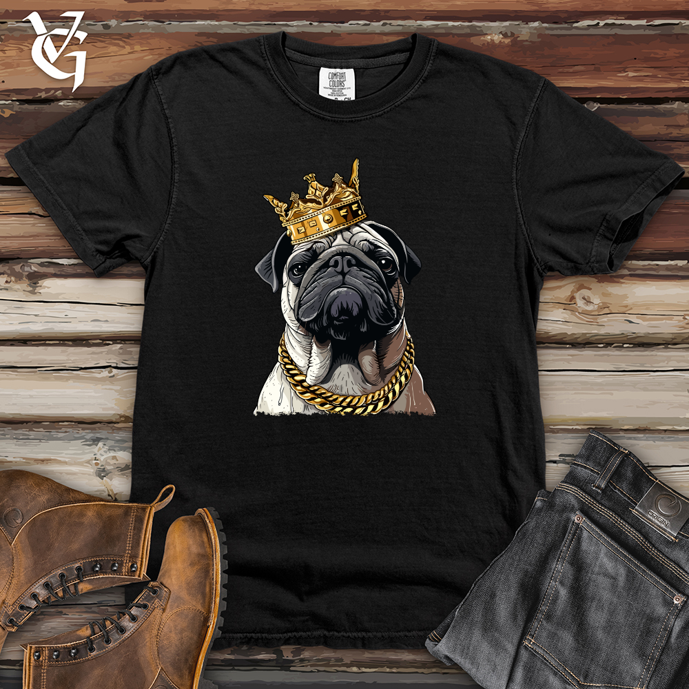 Viking Goods Gangster Pug Heavy Cotton Comfort Colors Tee Black / L