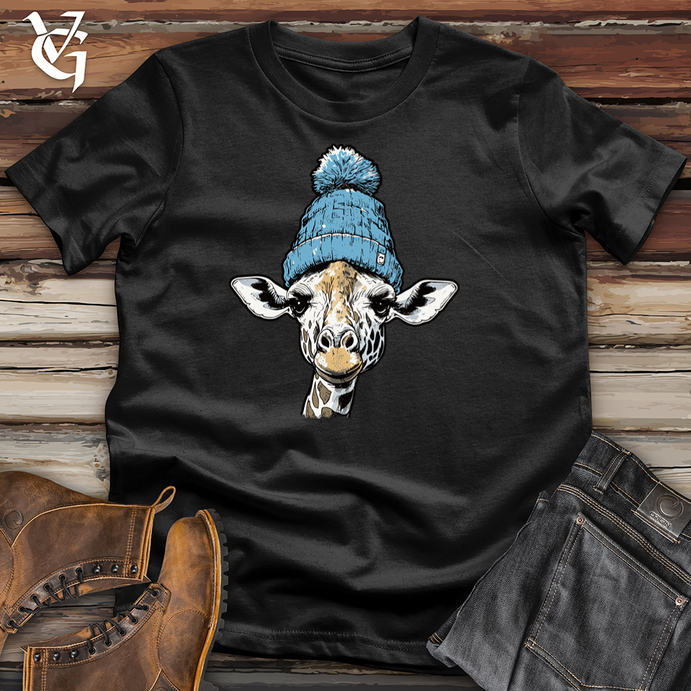 Viking Goods Giraffe Beanie Tee Black / L