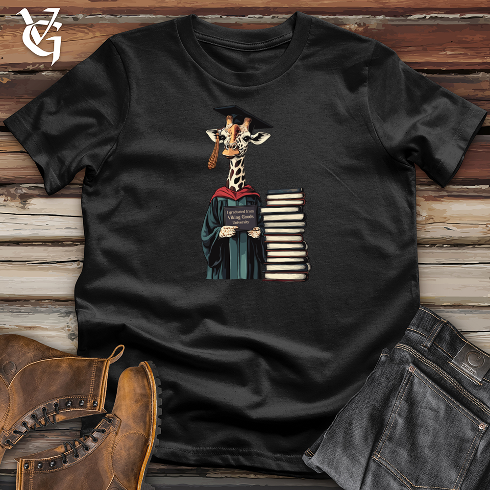 Viking Goods Giraffe Graduate Softstyle Tee Black / L