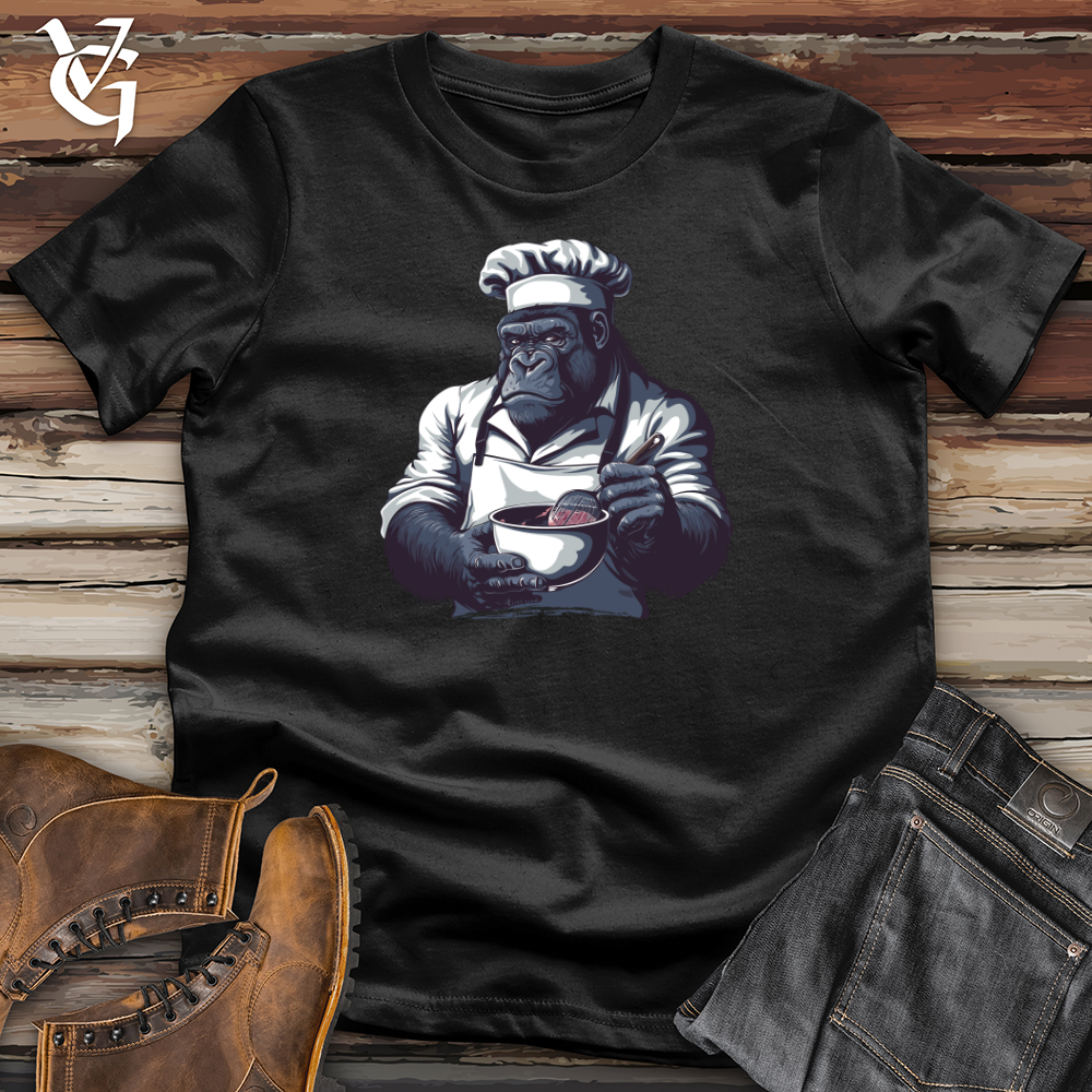 Viking Goods Gorilla Gourmet Chef Softstyle Tee Black / L