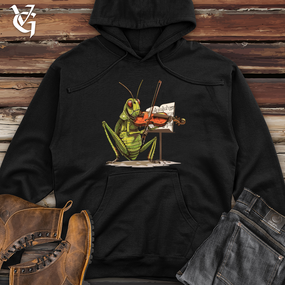 Viking Goods Grasshopper Violin Virtuoso Midweight Hooded Sweatshirt Black / L