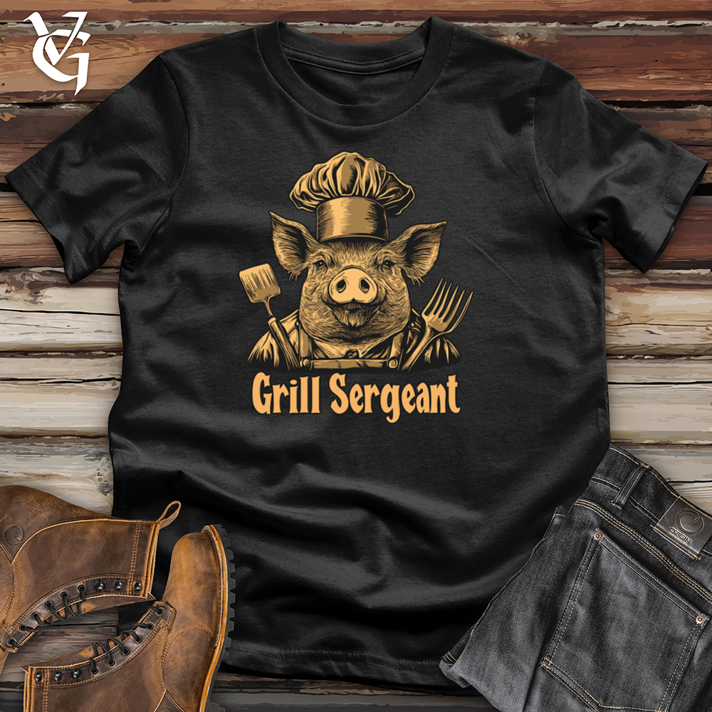 Viking Goods Grill Sergeant Hog Softstyle Tee Black / L