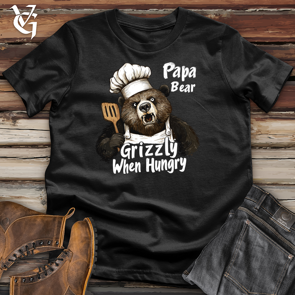 Viking Goods Grizzly When Hungry Bear Softstyle Tee Black / L