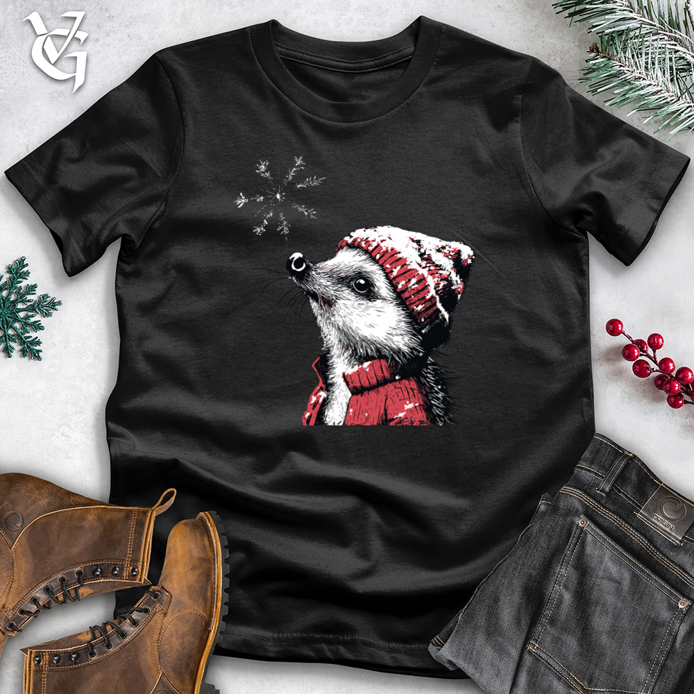 Viking Goods Hedgehog Snowflake Softstyle Tee Black / L