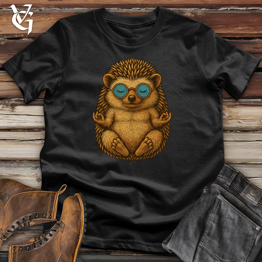 Viking Goods Hedgehog Yoga Pose Tee Black / L