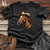 Viking Goods Horse Cowboy Cotton Tee Military Green / L