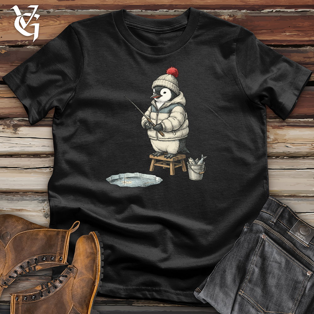 Viking Goods Ice Fisher Penguin Tee Black / L