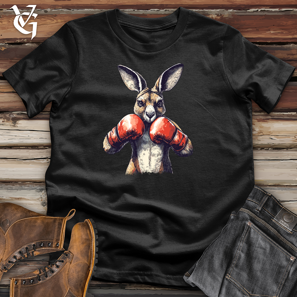 Viking Goods Kangaroo Knockout Softstyle Tee Black / L