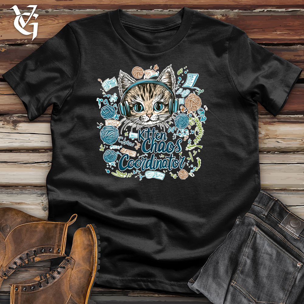 Viking Goods Kitten Chaos Coodinator Softstyle Tee Black / L