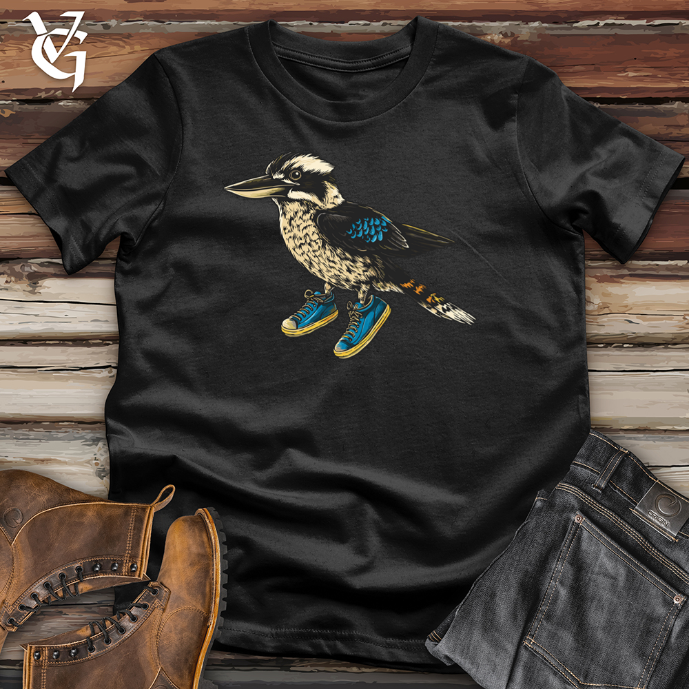 Viking Goods Kookaburra Neon Flight Softstyle Tee Black / L