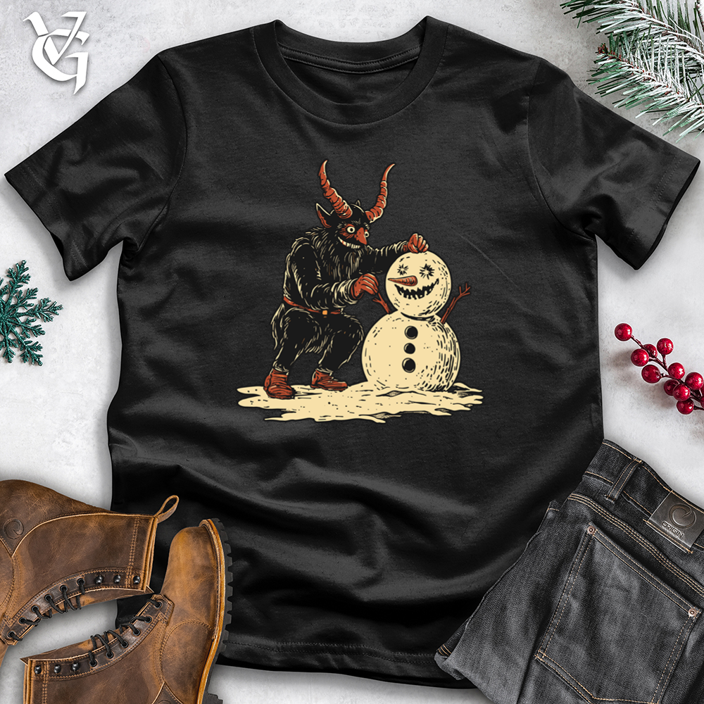 Viking Goods Krampus Snowman Softstyle Tee Black / L