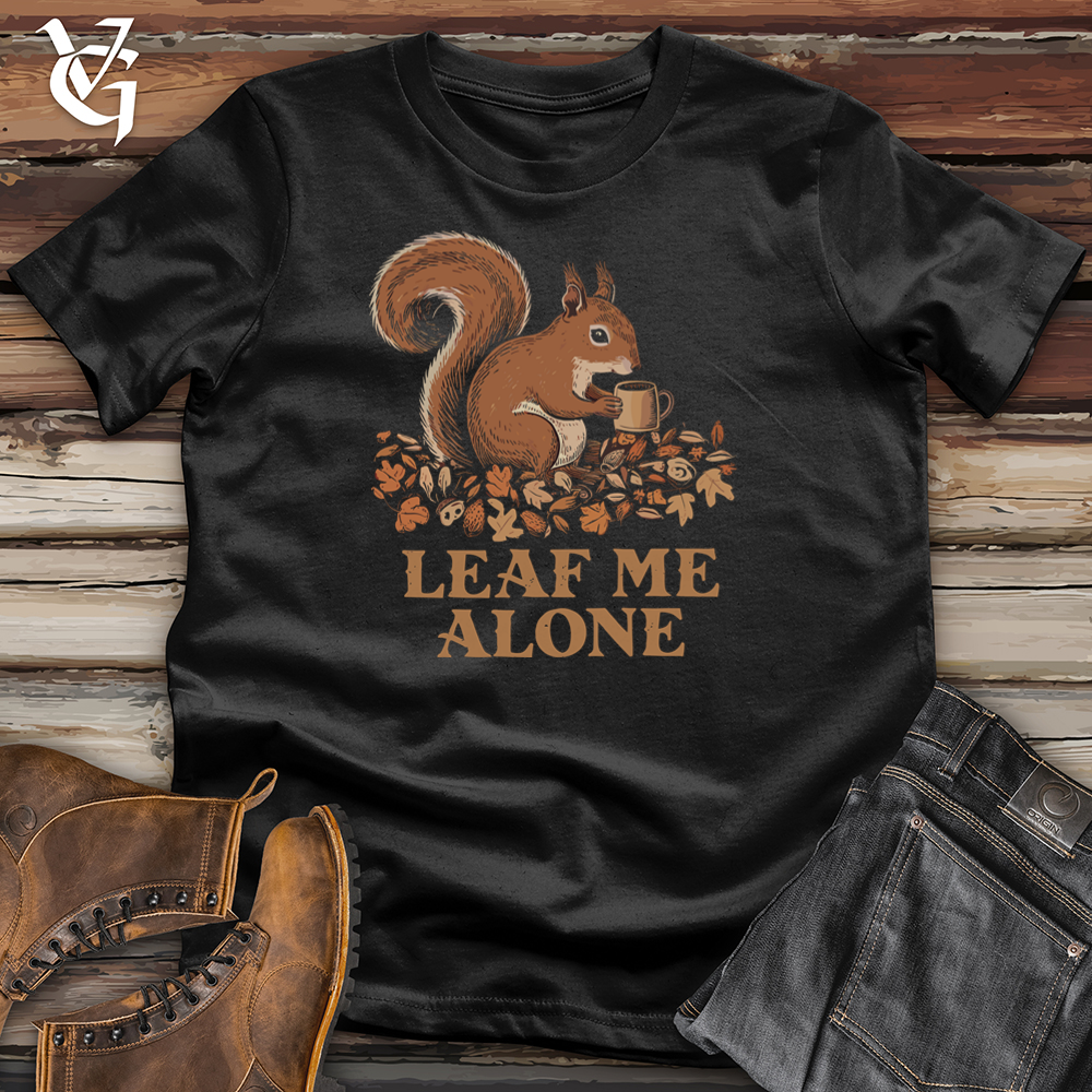 Viking Goods Leaf Me Alone Squirrel Softstyle Tee Black / L
