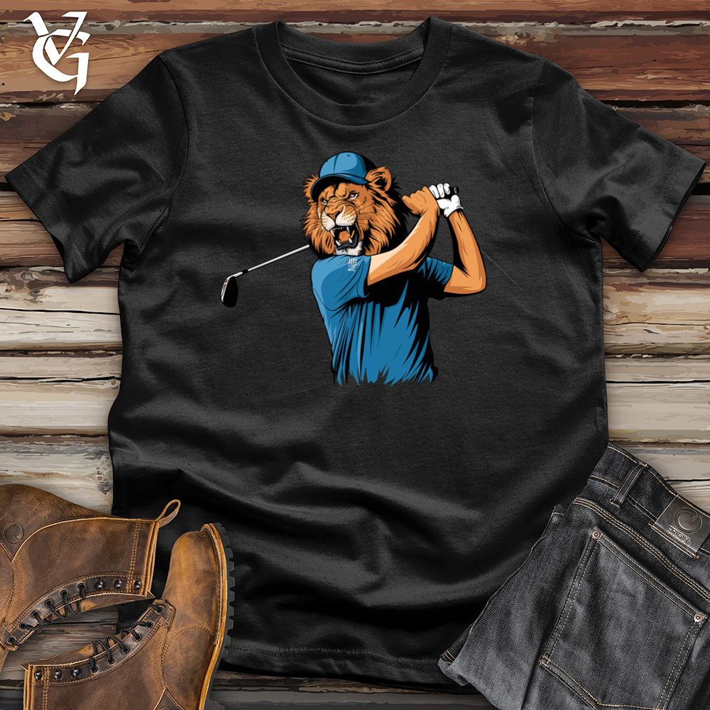Viking Goods Lion Golf Softstyle Tee Black / L