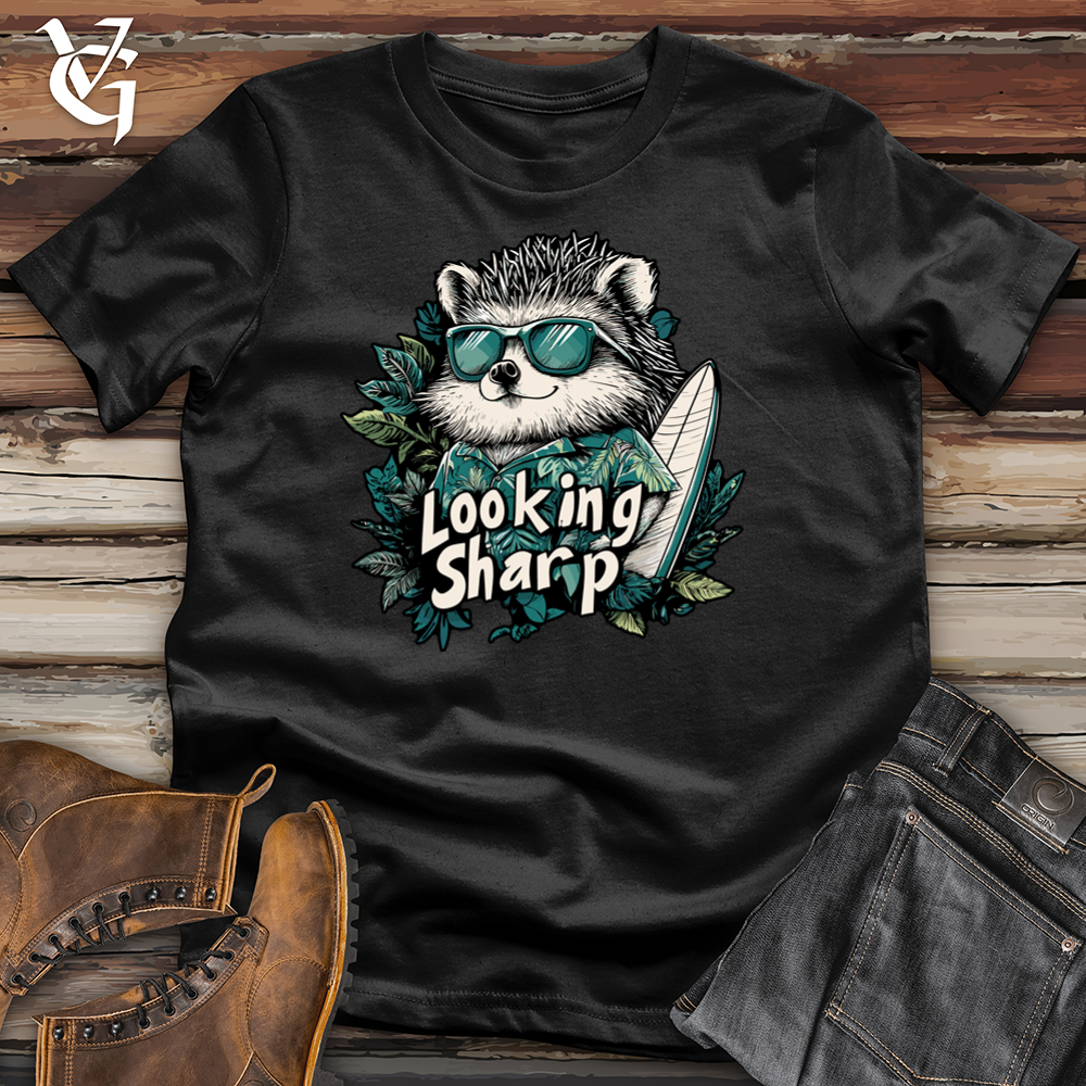 Viking Goods Looking Sharp Hedgehog Softstyle Tee Black / L