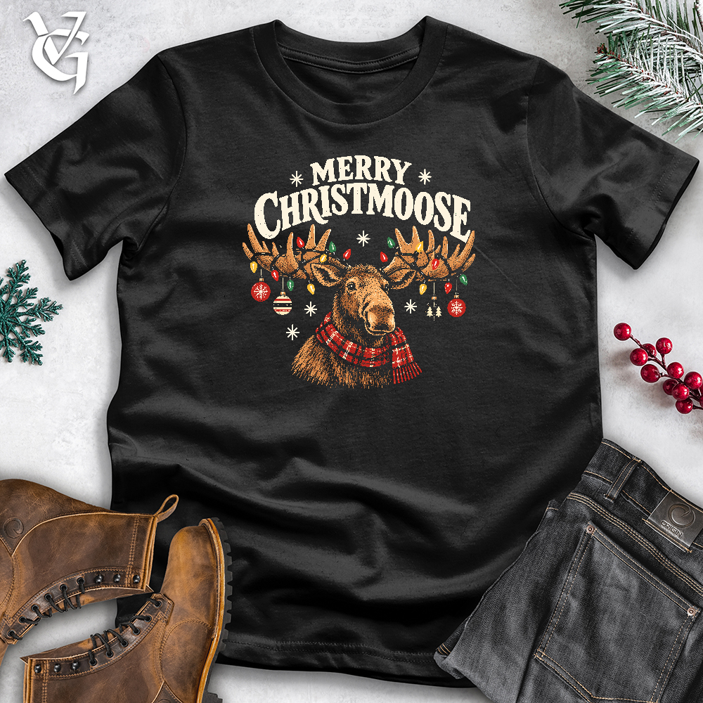Viking Goods Merry Christmoose Softstyle Tee Black / L