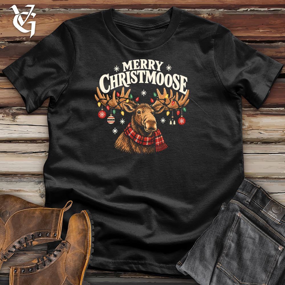 Viking Goods Merry Christmoose Tee Black / L
