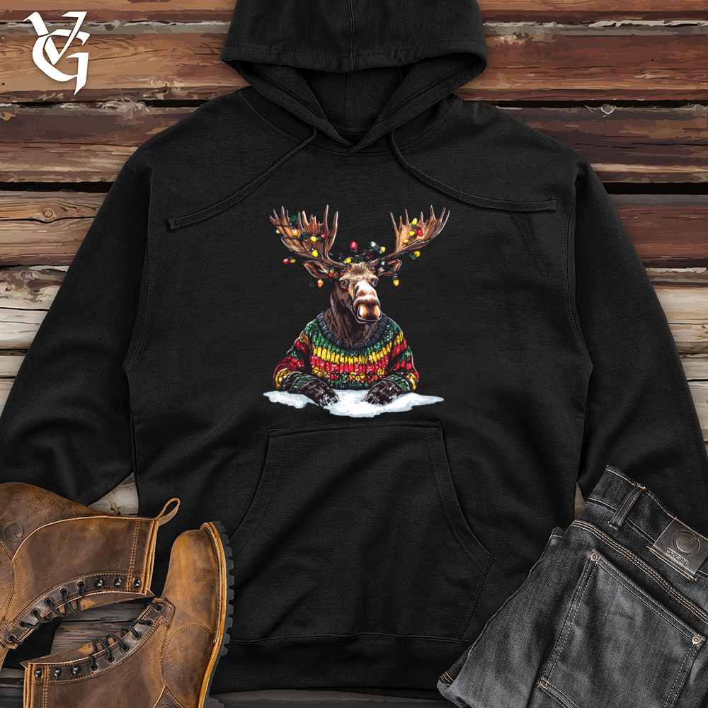 Viking Goods Merry Moose Midweight Hooded Sweatshirt Black / L