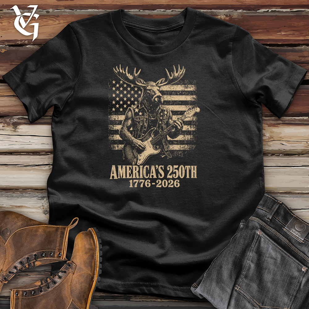 Viking Goods Moose American Guitar Softstyle Tee Black / L