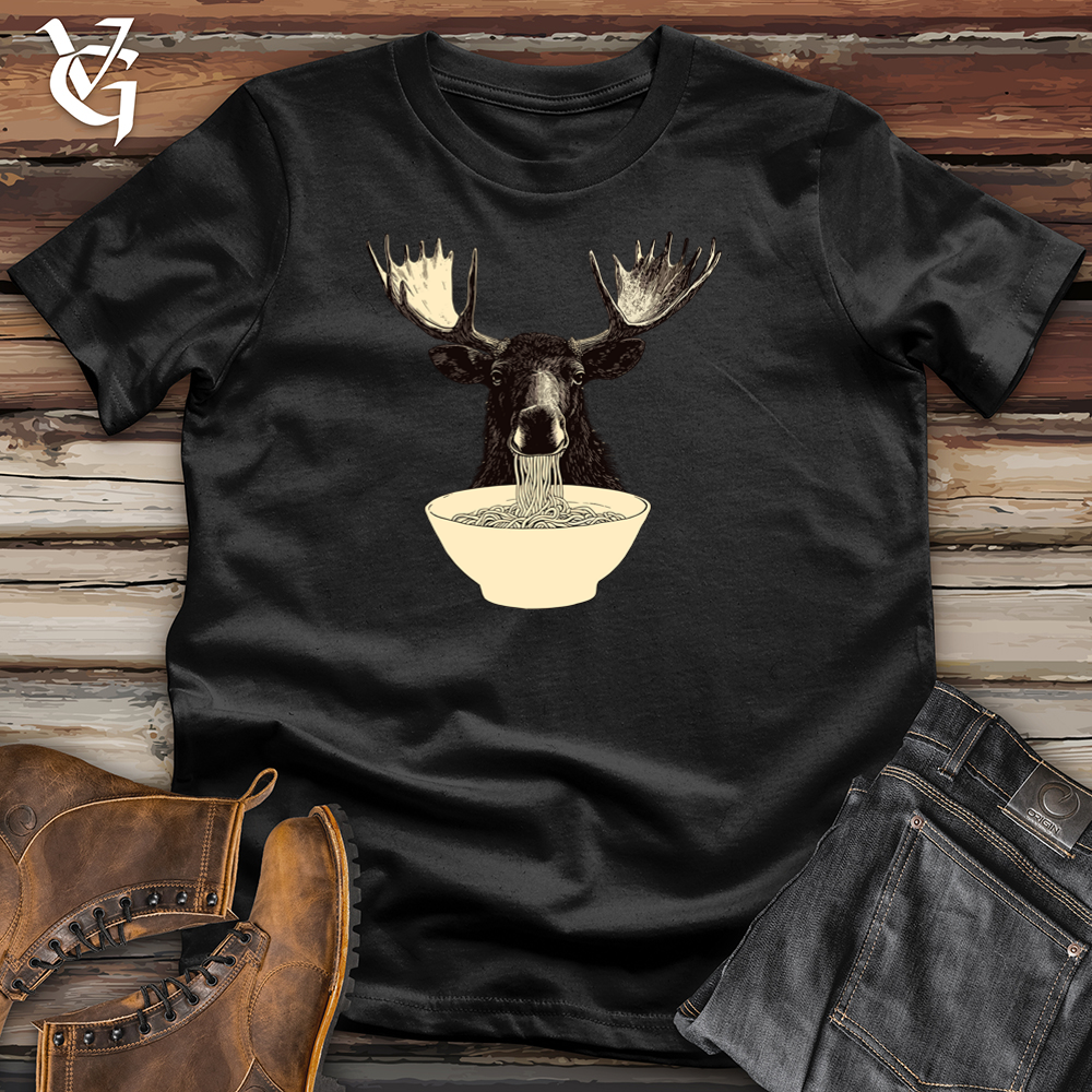 Viking Goods Moose Noodles Softstyle Tee Black / L