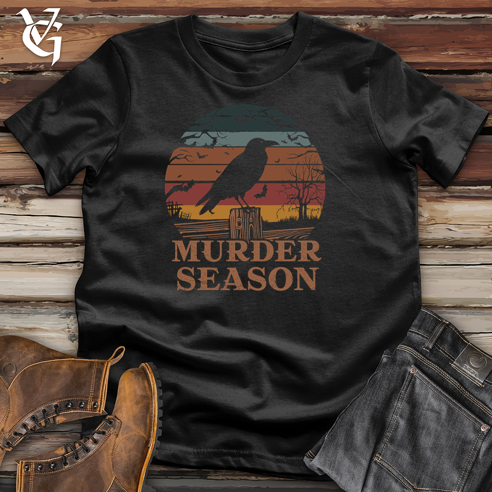Viking Goods Murder Season Raven Softstyle Tee Black / L