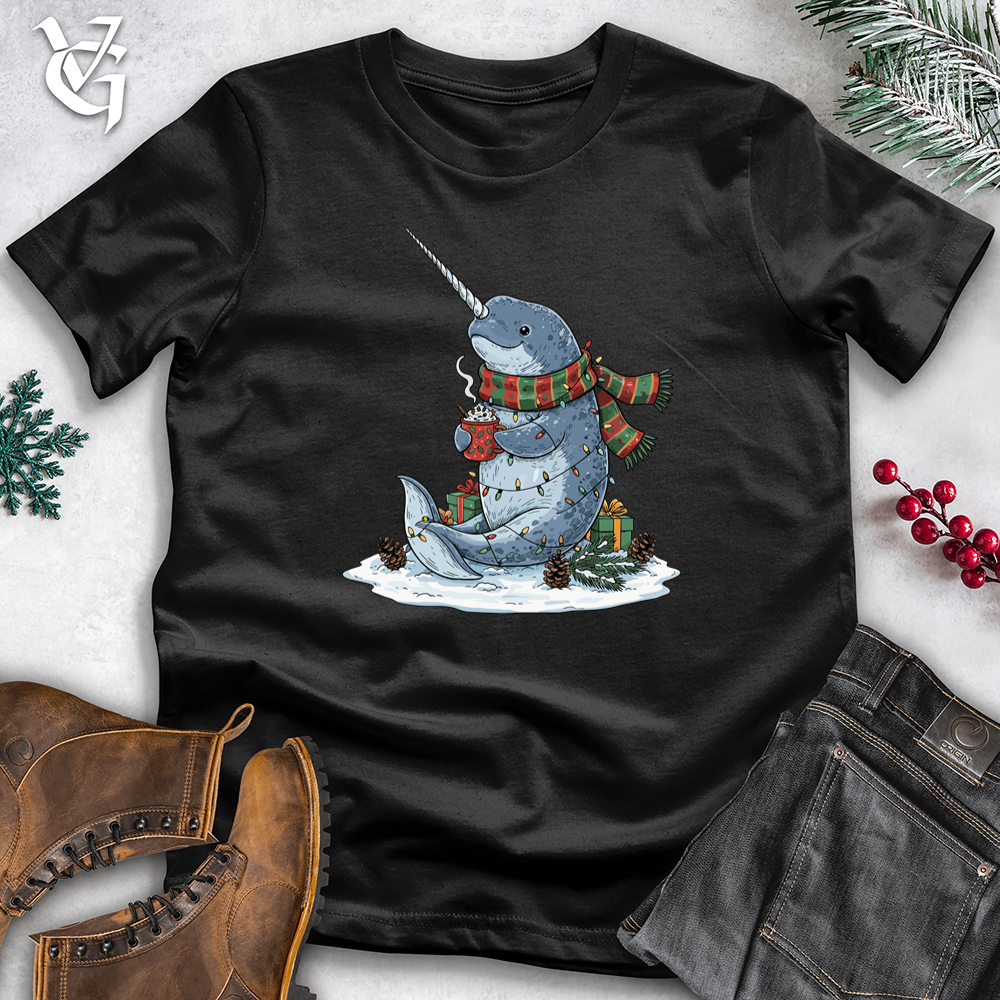Viking Goods Narwhal With Hot Chocolate Tee Black / L