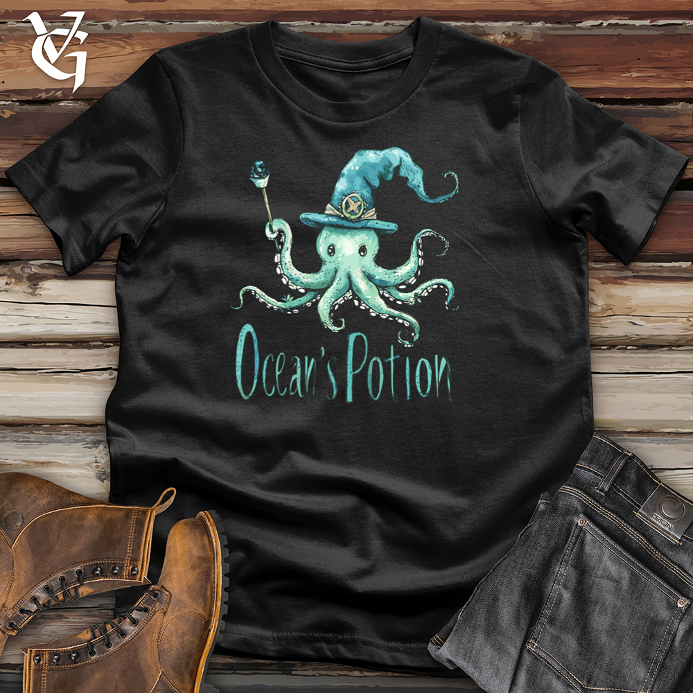 Viking Goods Ocean's Potion Octopus Softstyle Tee Black / L
