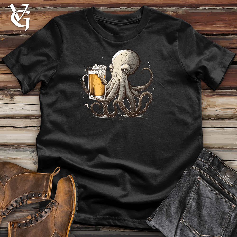 Viking Goods Octopus Happy Hour Tee Black / L